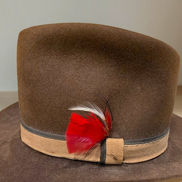 Vintage Dorian 7X Handmade Western Cowboy Hat Brown - Picture 6 of 16